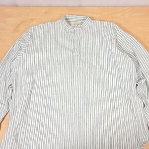 Magee Ireland Grandfather Nightshirt Sz L 100% Cotton Cottagecore Sleepwear